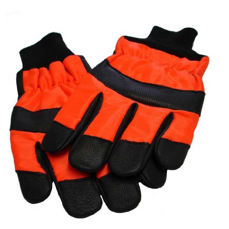 Cut resistant gloves for forestry use available in various sizes