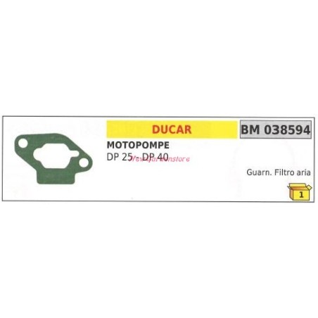 Guarnizione filtro aria DUCAR motopompa DP 25 40 038594 | NewgardenParts.com