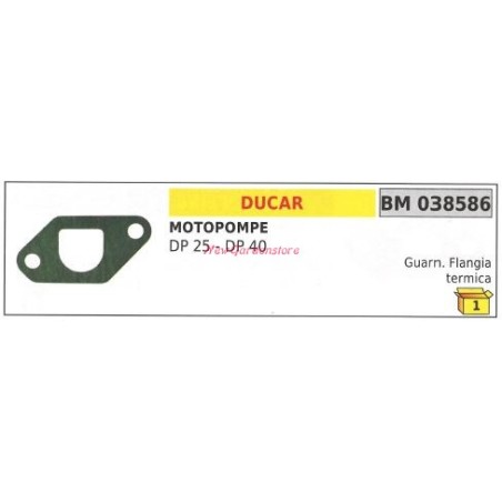 Guarnizione flangia termica DUCAR motopompa DP 25 40 038586 | NewgardenParts.com