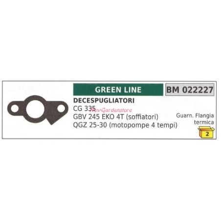 Guarnizione flangia termica GREENLINE decespugliatore CG 335 022227 | NewgardenParts.com