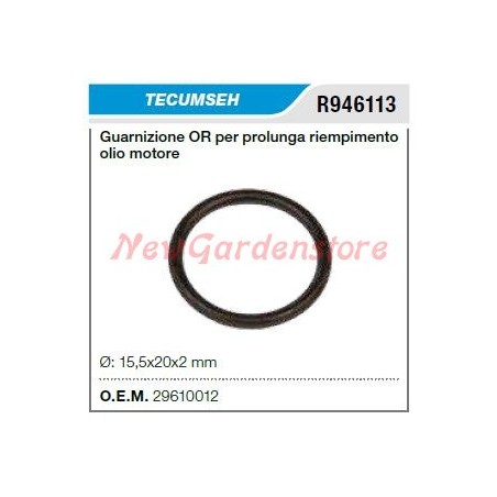 Guarnizione OR per prolunga olio TECUMSEH trattorino tagliaerba rasaerba R946113 | NewgardenParts.com