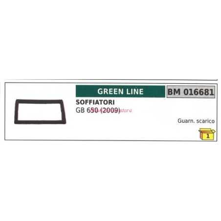 Exhaust gasket GREENLINE blower GB 650 2009 016681 | NewgardenParts.com