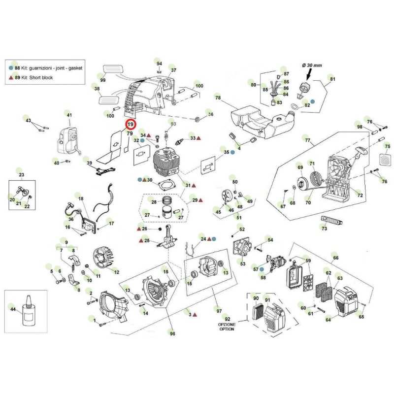 Joint d'échappement de débroussailleuse ORIGINAL ACTIVE 6.5 tarière t152 023955