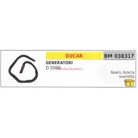 Guarnizione scocca marmitta DUCAR generatore D 1000i 038317 | NewgardenParts.com