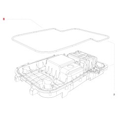 Guarnizione scocca ORIGINALE BLUEBIRD robot tagliaerba NAVIMOW AB.50.0016.77 | NewgardenParts.com