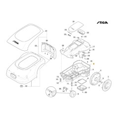 Dichtung Rasenmähroboter Modelle A1000 STIGA 122280001/0 | NewgardenParts.com