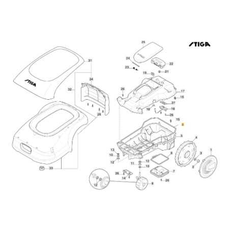 Dichtung Rasenmähroboter Modelle A1000 STIGA 122280001/0 | NewgardenParts.com