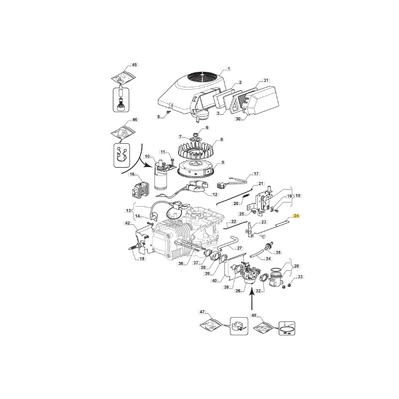 Gaspedalstange Rasentraktor Modelle 1328H ORIGINAL STIGA 118551221/0