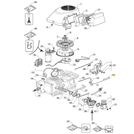 Asta acceleratore trattorino rasaerba modelli 1328H ORIGINALE STIGA 118551221/0 | NewgardenParts.com