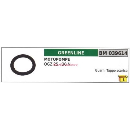 Guarnizione tappo scarico GREENLINE motopompa QGZ 25 30 N 039614 | NewgardenParts.com