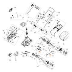 Asta anteriore tagliaerba modelli Gi40P ORIGINALE EMAK LR000062R | NewgardenParts.com