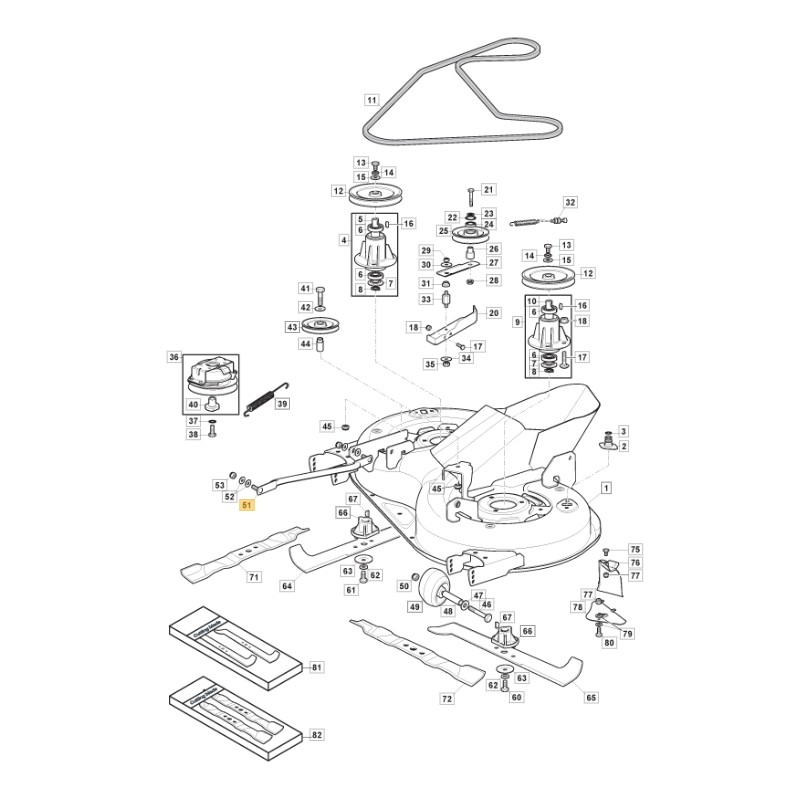 Asta bilanciere piatto ORIGINALE STIGA trattorino tagliaerba 1330m 382000565/1