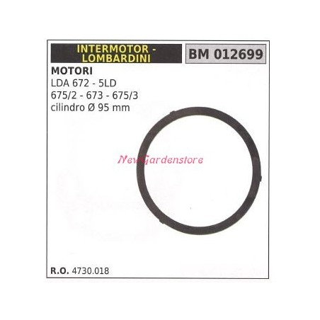 Guarnizione testata INTERMOTOR motocoltivatore LDA 672 5ld 012699