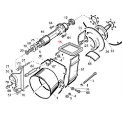 Guarnizione turbina TURBO1 TURBO2 ORIGINALE GIANNI FERRARI 01.90.00.0550 | NewgardenParts.com