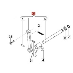 ORIGINAL EMAK YF1250856 ORIGINAL BRIK1 BRIK3 FC120 tige de commande motoculteur