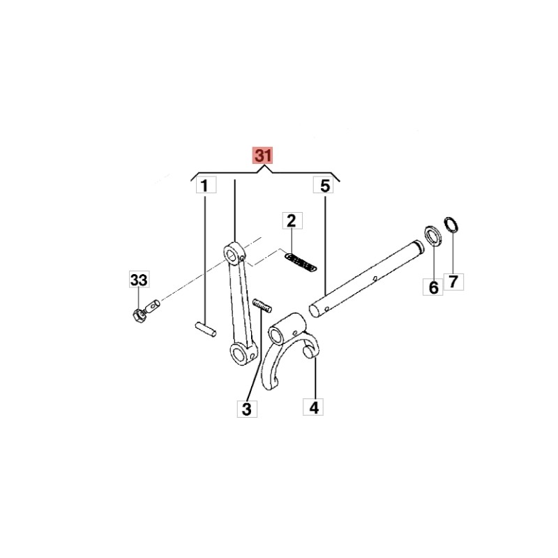 ORIGINAL EMAK YF1250856 ORIGINAL BRIK1 BRIK3 FC120 Motorgrubber Steuerstange