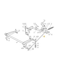 Asta comando sollevamento piatto ORIGINALE STIGA trattorino 625M 127034065/0 | NewgardenParts.com