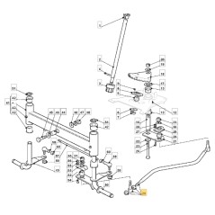 Arbre de direction pour tracteur de pelouse ORIGINAL STIGA 382000539/1