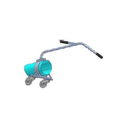 PERUZZO TURBO 400 rod with knobs and inlet hose | NewgardenParts.com