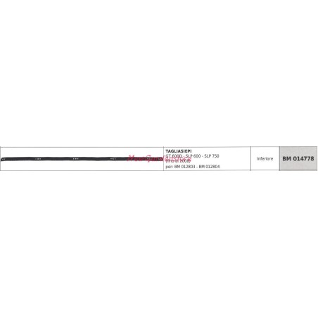 GREENLINE hedge trimmer blade guide GT 600D SLP600 SLP750 014778 | NewgardenParts.com