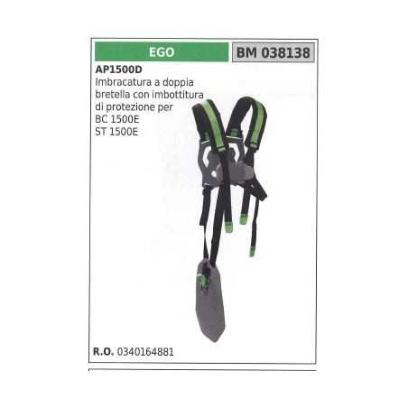 Harnais double EGO avec rembourrage pour BC 1500E ST1500E | NewgardenParts.com