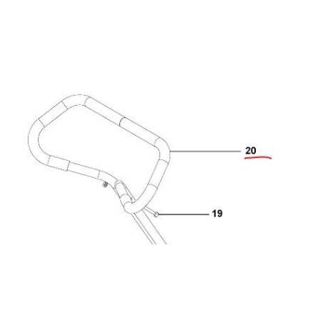 HUSQVARNA ORIGINAL HANDLE 295616702 | NewgardenParts.com
