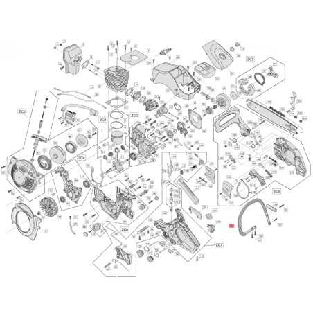 Poignée avant BLUEBIRD pour tronçonneuse CS 390 CS390-125 | NewgardenParts.com