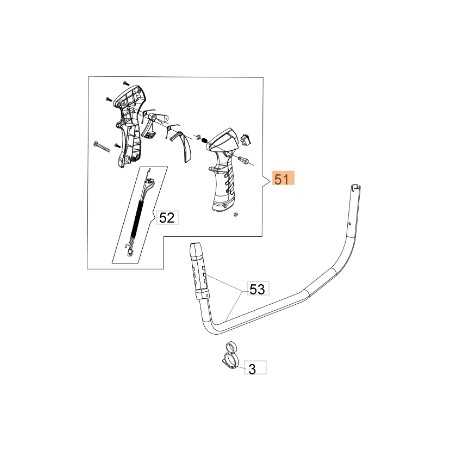 Mango de desbrozadora modelos 741 ORIGINAL EMAK BF000138R | NewgardenParts.com