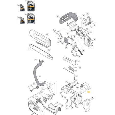 Impugnatura motosega modelli SPR270 SPR270C ORIGINALE STIGA 6995240 | NewgardenParts.com