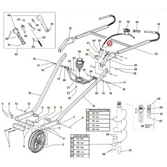 Impugnatura ORIGINALE ACTIVE trivella modelli t152 020778 | NewgardenParts.com