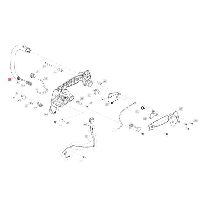 ORIGINAL BLUEBIRD handle for CSP 280T - CSP 280TC CSP280T-59 chainsaw