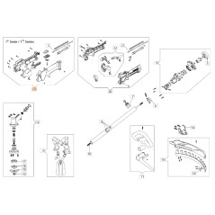 Impugnatura ORIGINALE OLEOMAC decespugliatore BCH 250 S BF000039R | NewgardenParts.com