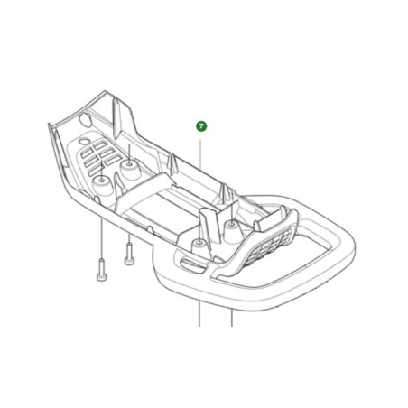 IMPUGNATURA POSTERIORE 535565601 ORIGINALE HUSQVARNA | NewgardenParts.com