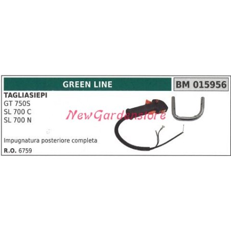 Impugnatura posteriore GREENLINE tagliasiepe GT 750S 015956 | NewgardenParts.com