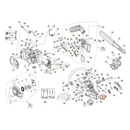 ORIGINAL ACTIVE Kettensäge Modell 40.40 hinterer Griff 036156 | NewgardenParts.com