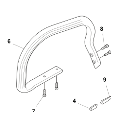 IMPUGNATURA TUBOLARE 536558101 ORIGINALE HUSQVARNA | NewgardenParts.com