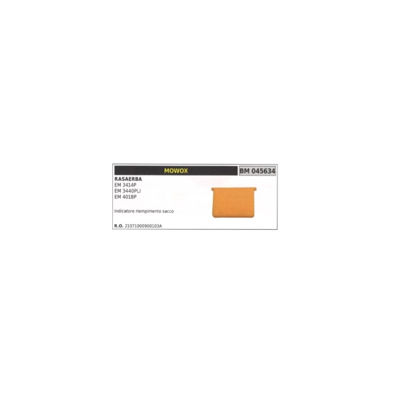 MOWOX mower EM3414P EM3440PLI EM4018P bag fill indicator