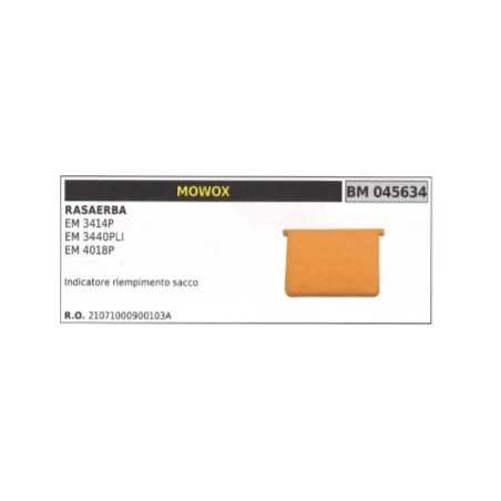 MOWOX mower EM3414P EM3440PLI EM4018P bag fill indicator | NewgardenParts.com