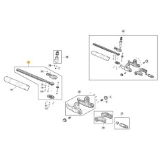 Ingranaggi lama ORIGINALE STIGA tagliasiepi MPH 50 Li - SMP 500 AE 118810893/0 | NewgardenParts.com