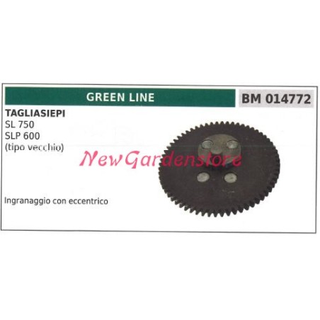 Ingranaggio con eccentrico GREENLINE tagliasiepe SL 750 SLP 600 014772 | NewgardenParts.com