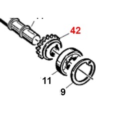 Bevel gear Z16 propeller DS ORIGINAL GIANNI FERRARI 01.40.00.0135 | NewgardenParts.com