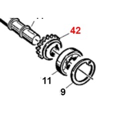 Ingranaggio conico Z16 elica DS ORIGINALE GIANNI FERRARI 01.40.00.0135 | NewgardenParts.com