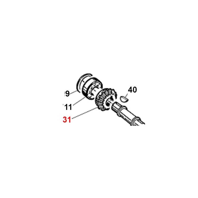 Bevel gear Z16 reinforced ORIGINAL GIANNI FERRARI 01.40.00.0133