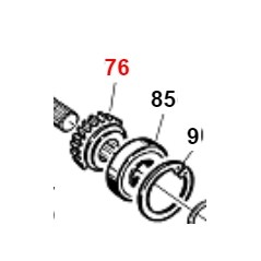 Ingranaggio conico Z18 elica DS ORIGINALE GIANNI FERRARI 01.40.00.2604 | NewgardenParts.com