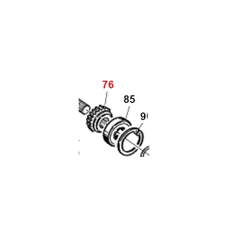 Ingranaggio conico Z18 elica DS ORIGINALE GIANNI FERRARI 01.40.00.2604 | NewgardenParts.com