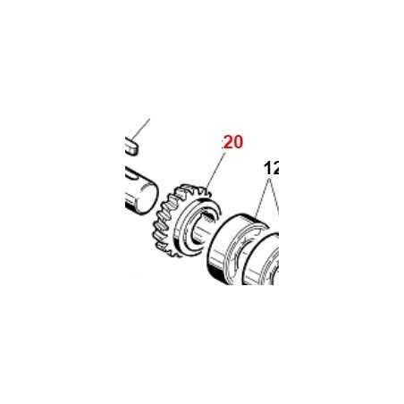 Bevel gear Z18 reinforced DS ORIGINAL GIANNI FERRARI 01.40.00.0132 | NewgardenParts.com