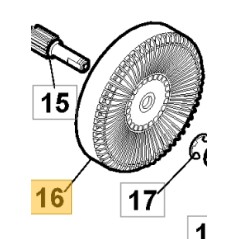 Ingranaggio ORIGINALE STIGA motosega acs180e - cs118c 118805331/0 | NewgardenParts.com