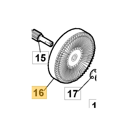 Ingranaggio ORIGINALE STIGA motosega acs180e - cs118c 118805331/0 | NewgardenParts.com