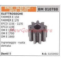 Ingranaggio ruota dentata EMAK per elettrosega FARMER E 150 E 170 EFCO 115E 010788 | NewgardenParts.com