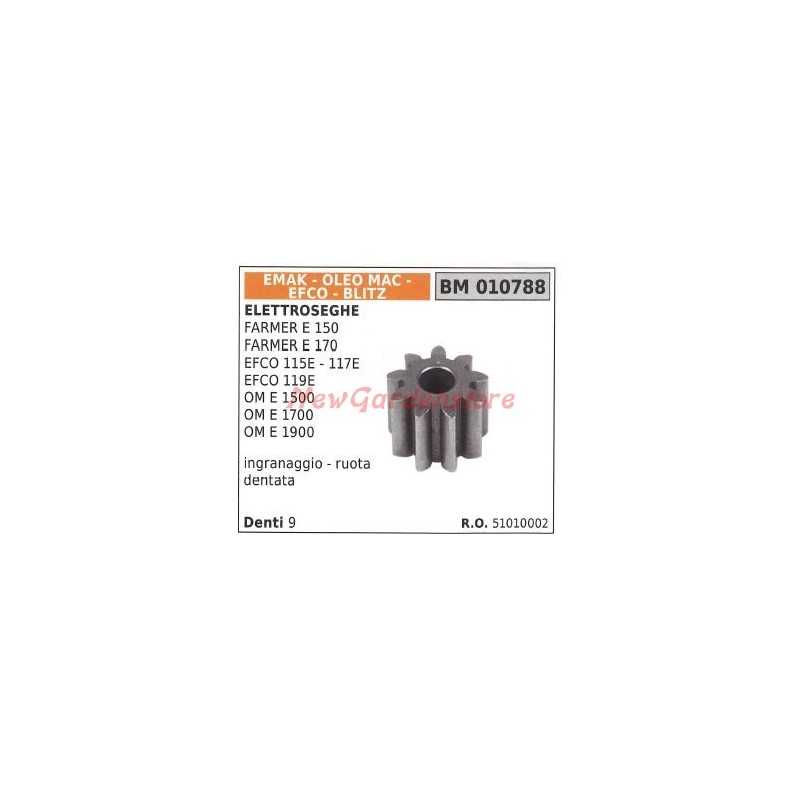 Rueda dentada EMAK para motosierra FARMER E 150 E 170 EFCO 115E 010788